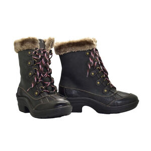 B0 NEW BIONICA Rosemount Platform Faux Fur Waterproof Snow Boot Shoes Size 8 M